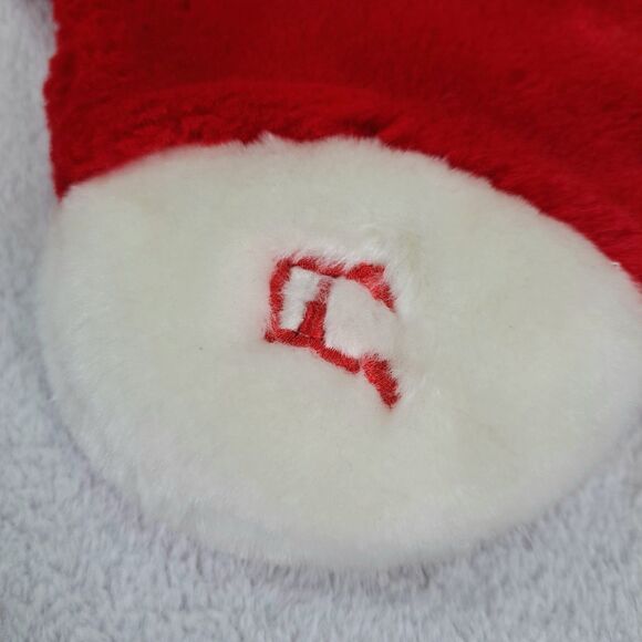 Vintage Christmas Stocking 3D Plush Moose 24" Chrisha Playful 1988  *No sound* - Picture 6 of 12